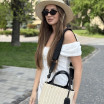 Сумка солом'яна бежевий